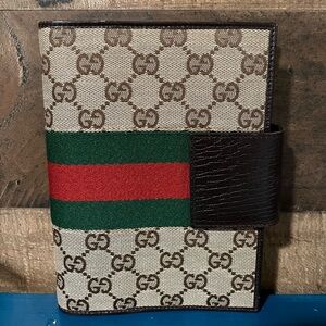 GUCCI Vintage Agenda Planner Cover GG